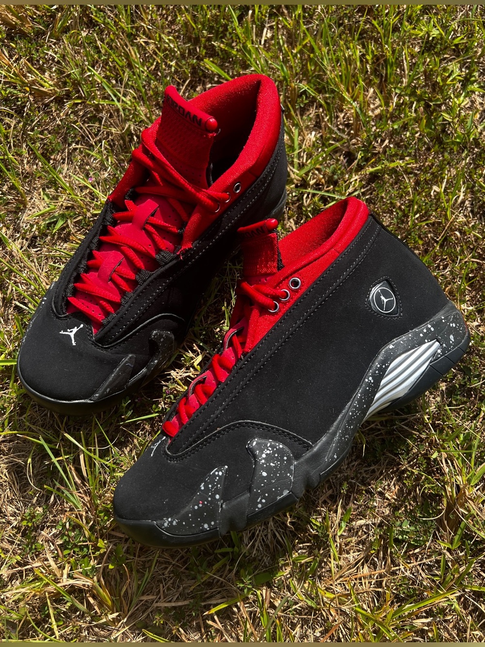 CLEAN Air Jordan 14 size 7 Womens Lipstick Red Low shoes
